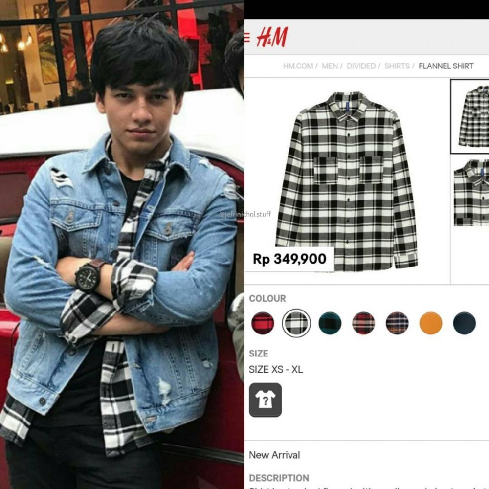 Jadi aktor laris, 10 fashion item Jefri Nichol ini harganya murah
