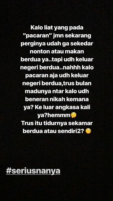 Sindiran Intan Nuraini tentang gaya pacaran sekarang ini ngena banget