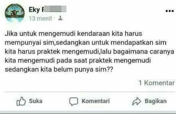 10 Meme kocak status unfaedah ini bikin harimu semakin ceria