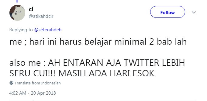 10 Cuitan 'niat vs realita' ini bikin kamu nyengir tersindir 