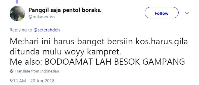 10 Cuitan 'niat vs realita' ini bikin kamu nyengir tersindir 