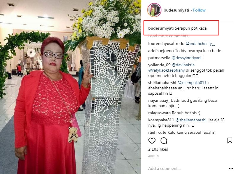10 Caption lucu 'hanyalah seorang netizen' Bude Sumiyati bikin ngakak