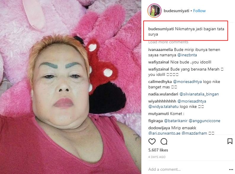 10 Caption lucu 'hanyalah seorang netizen' Bude Sumiyati bikin ngakak