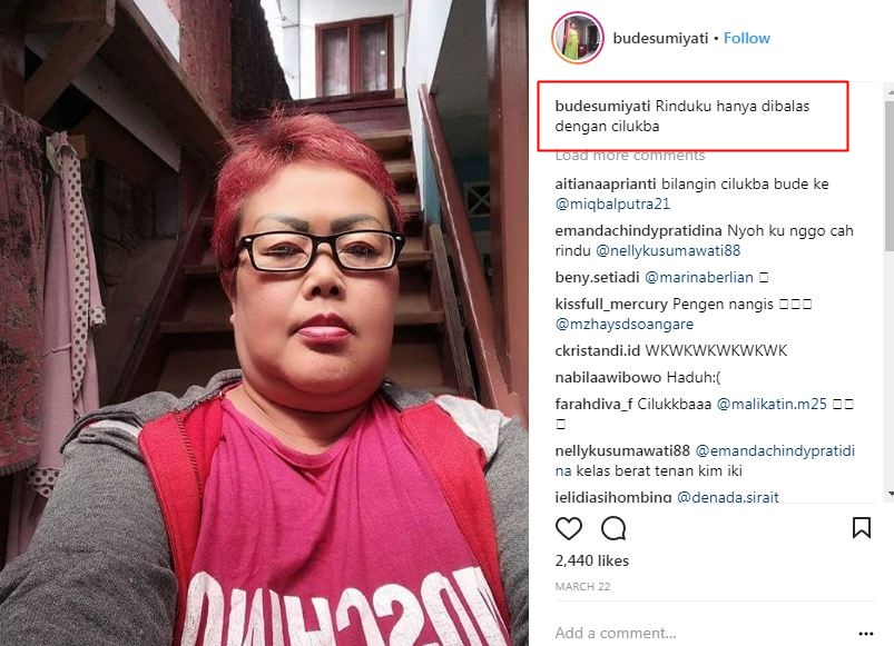 10 Caption lucu 'hanyalah seorang netizen' Bude Sumiyati bikin ngakak