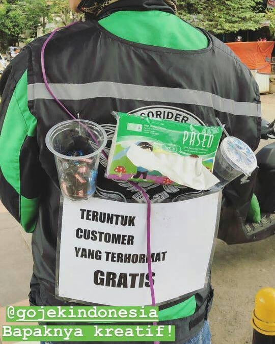 Pesan kocak 10 driver ojek online buat penumpang bikin senyum sendiri