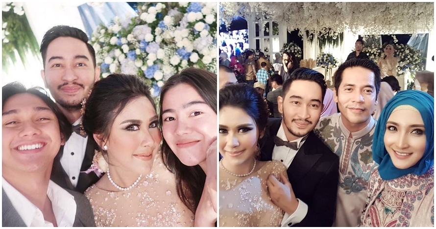 6 Momen kece selfie para seleb hadiri pernikahan Syahnaz & Jeje 
