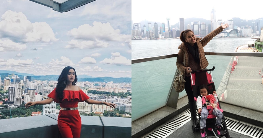 5 Beda gaya Ayu Ting Ting dan Cita Citata saat liburan di luar negeri