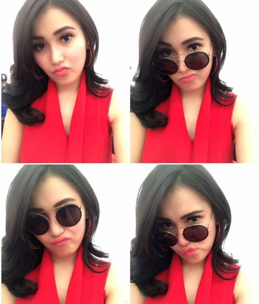 10 Ekspresi manyun Ayu Ting Ting, bukannya jelek malah tambah imut