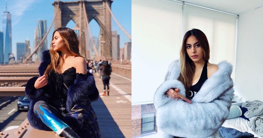 10 Gaya Valerie Thomas pakai mantel bulu, tetap seksi dan stylish