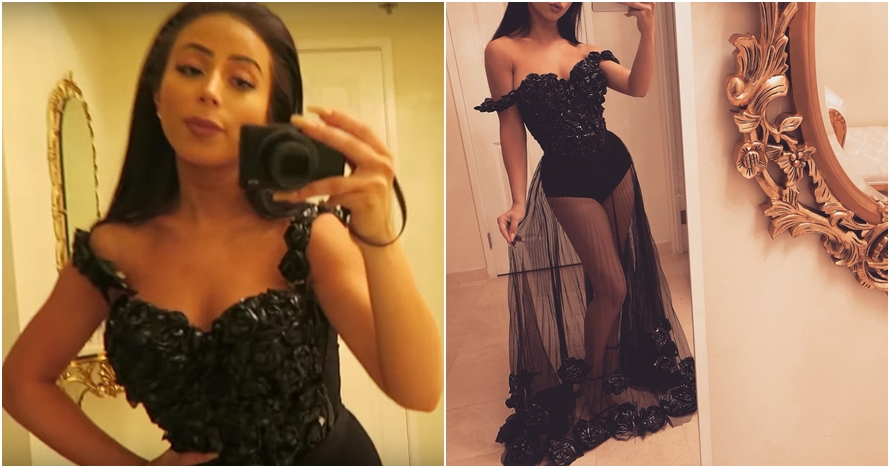 Cuma dari plastik sampah, gaun hitam cantik karya YouTuber ini viral