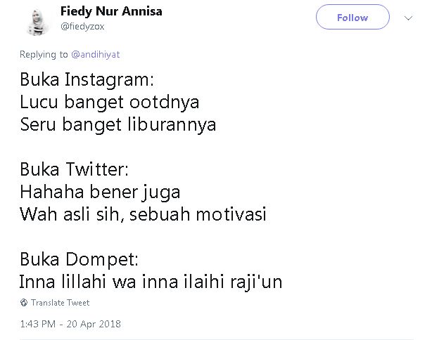 10 Cuitan kocak 'dilema buka medsos' ini bikin kamu ngangguk setuju