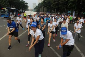 Semarak HUT Delta FM, ajak masyarakat olahraga jalan sambil nari