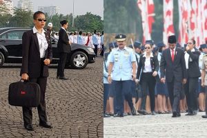 5 Pesona paspampres wanita yang mengawal Presiden Jokowi di Monas