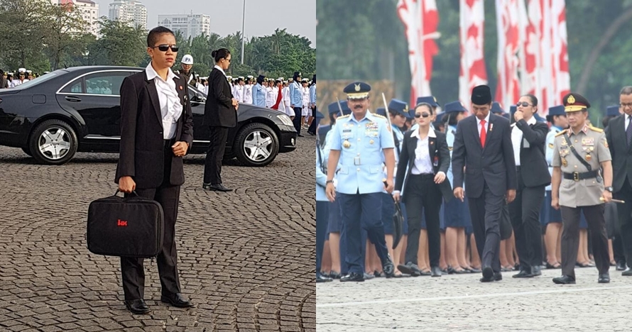 5 Pesona paspampres wanita yang mengawal Presiden Jokowi di Monas