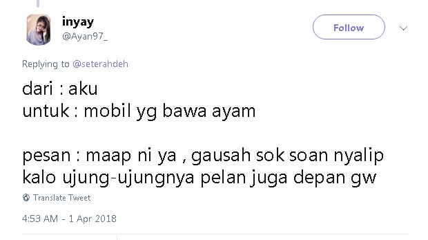 10 Pesan kocak netizen untuk para pengguna jalan, bikin nyengir geli