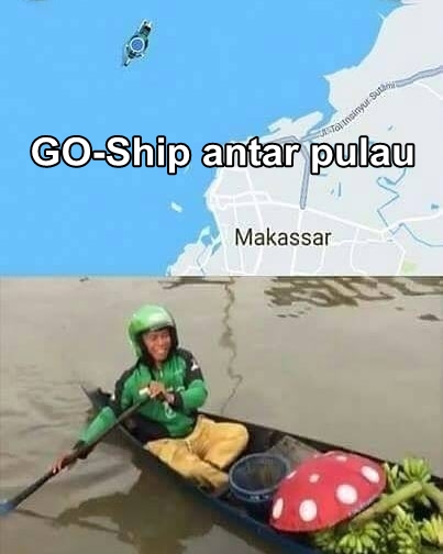 9 Editan foto pelayanan ojek online ini kreatif dan kocak abis