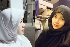 6 Pesona Nikita Mirzani dengan balutan hijab, cantiknya bikin pangling