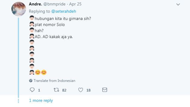 10 Cara jawab status hubungan pakai plat nomor ini bikin ngakak