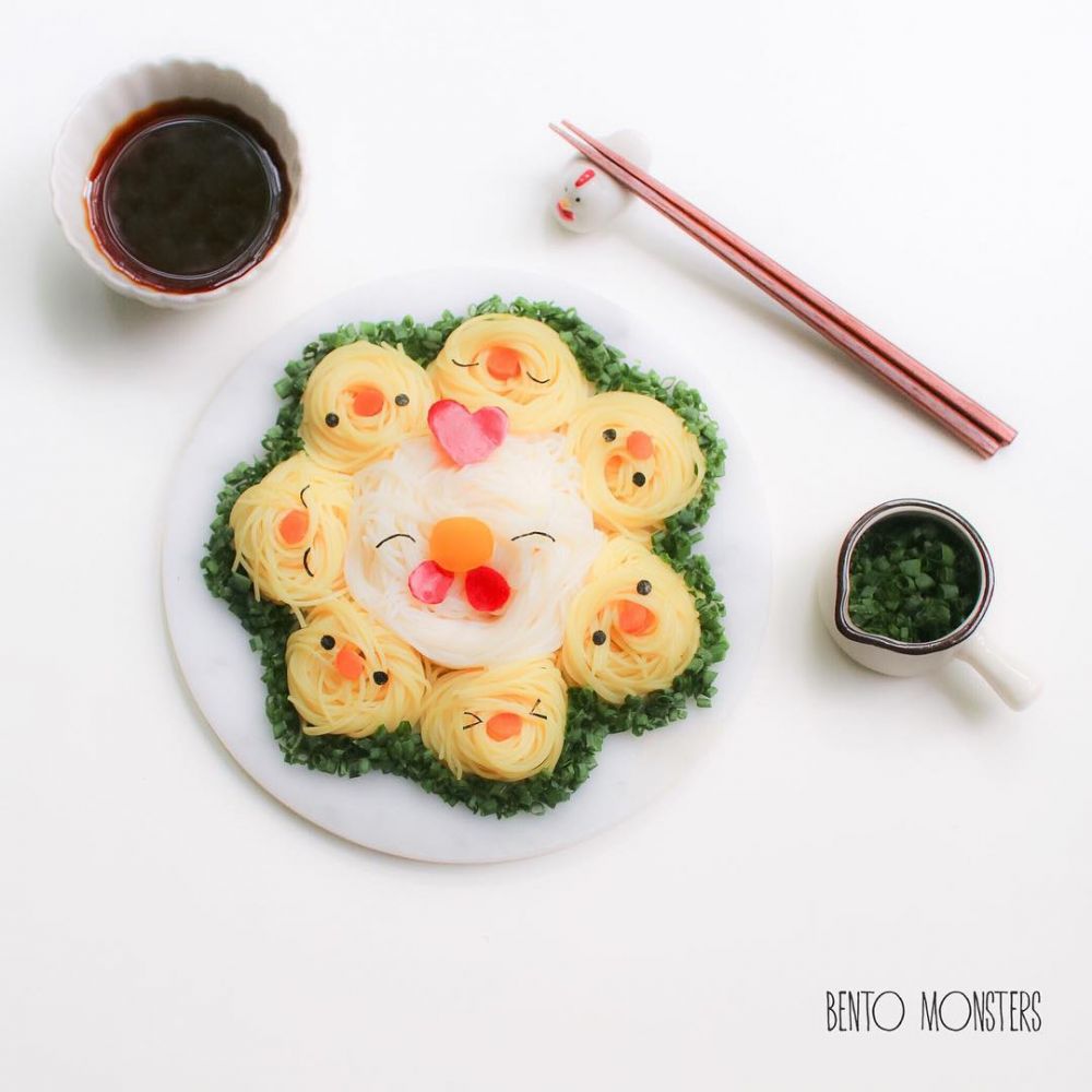 8 Kreasi berbahan mi ini hasilnya imut banget, sayang buat dimakan