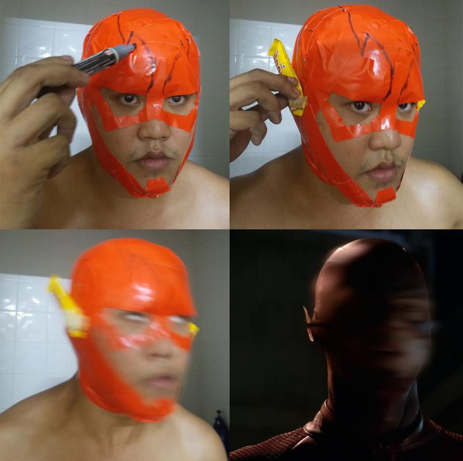 10 Aksi orang cosplay superhero low budget ini bikin ngakak