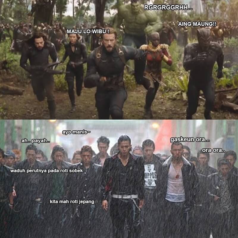 6 Meme 'Demam Avengers: Infinity War' ini konyol abis