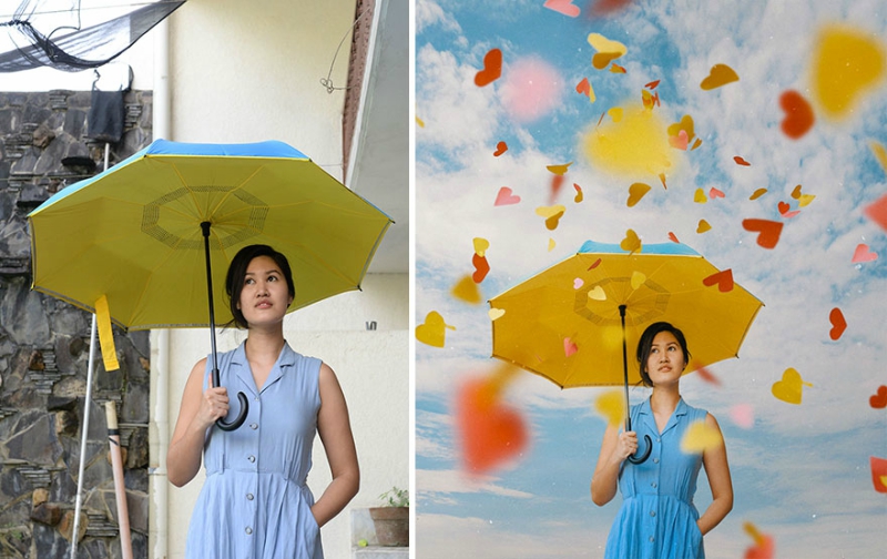 Cuma foto di tempat seadanya, 10 editan foto cewek ini keren abis