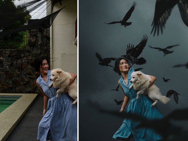 Cuma foto di tempat seadanya, 10 editan foto cewek ini keren abis