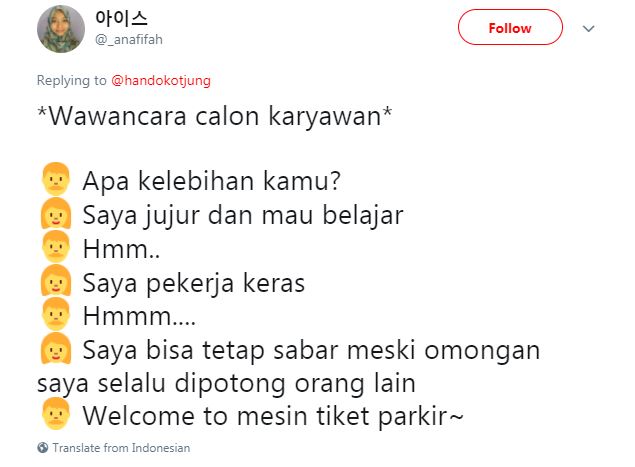 10 Cuitan 'interview karyawan' ala netizen ini bikin ngakak setuju