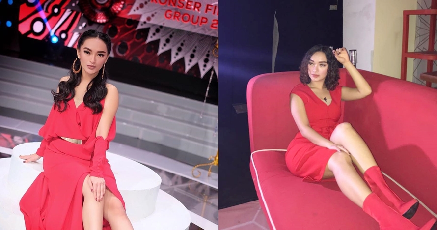 9 Potret seksi Zaskia Gotix pakai gaun merah, pesonanya nambah nih!
