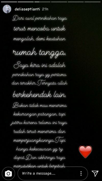 4 Tahun menikah, Delia eks Ecoutez putuskan berpisah dengan sang suami