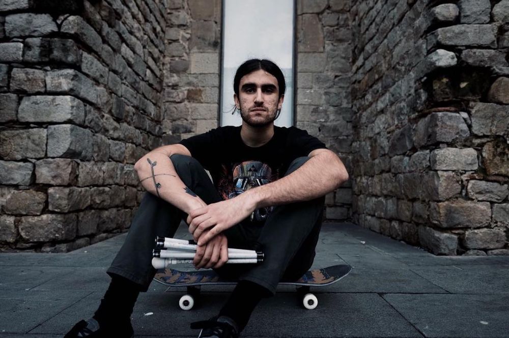 Buta tak halangi impian, ini 9 aksi Marcelo Lusardi saat skateboarding