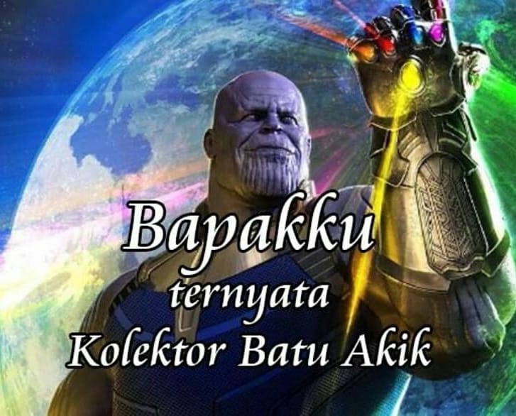8 Meme 'Thanos dengan kearifan lokal' ini bikin yang galau jadi ceria