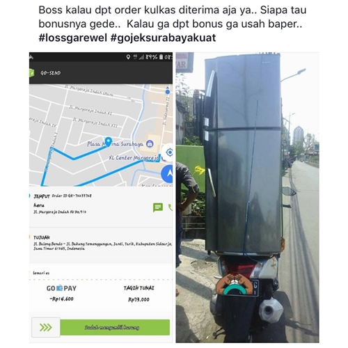 10 Barang kiriman pakai jasa ojek online ini bikin ngakak tapi kasihan