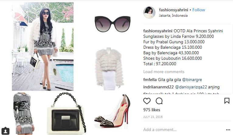 Mewah abis, ini akumulasi 10 harga outfit yang dikenakan Syahrini 