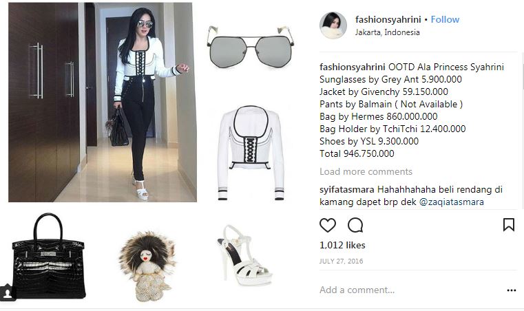 Mewah abis, ini akumulasi 10 harga outfit yang dikenakan Syahrini 