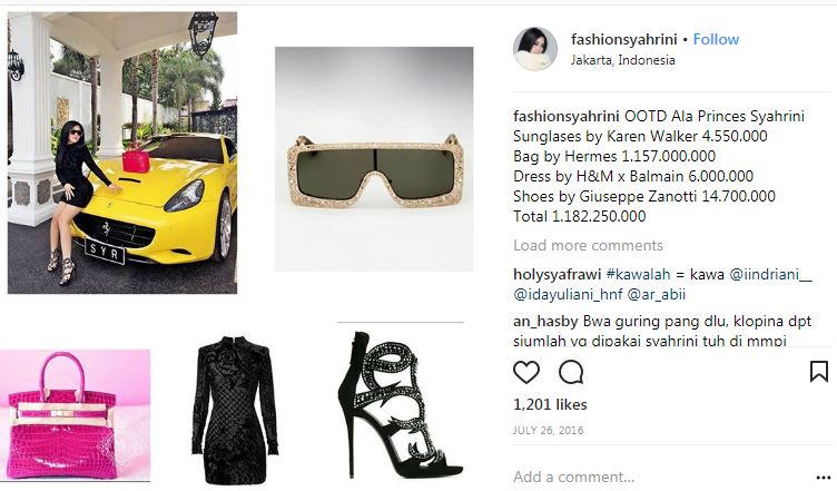 Mewah abis, ini akumulasi 10 harga outfit yang dikenakan Syahrini 