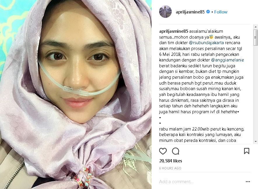 7 Tahun menikah, istri Ustaz Solmed akhirnya melahirkan bayi kembar