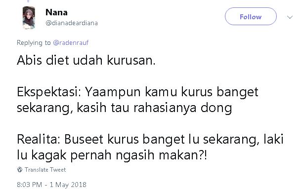 8 Ekspektasi vs realita 'penampilan setelah diet', kocaknya ngeselin 