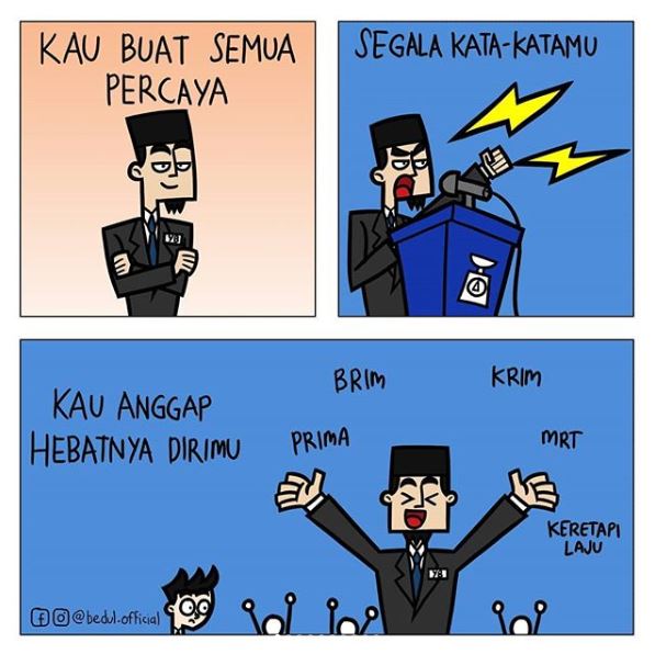 10 Komik strip ala pemilu Malaysia ini kocak abis