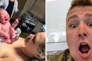 Kisah tentara saksikan lahiran anaknya via video call, bikin terenyuh