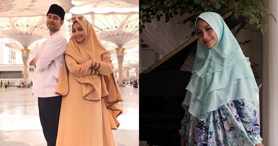 8 Pesona Nagita Slavina dengan balutan hijab, cantiknya meneduhkan