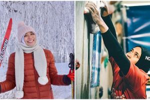 10 Pesona Aries Susanti, si cantik juara panjat tebing dari Indonesia