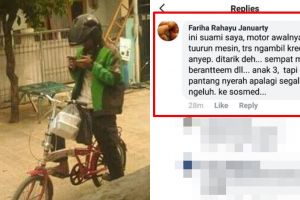 Kisah di balik driver ojek online kerja pakai sepeda ini bikin haru