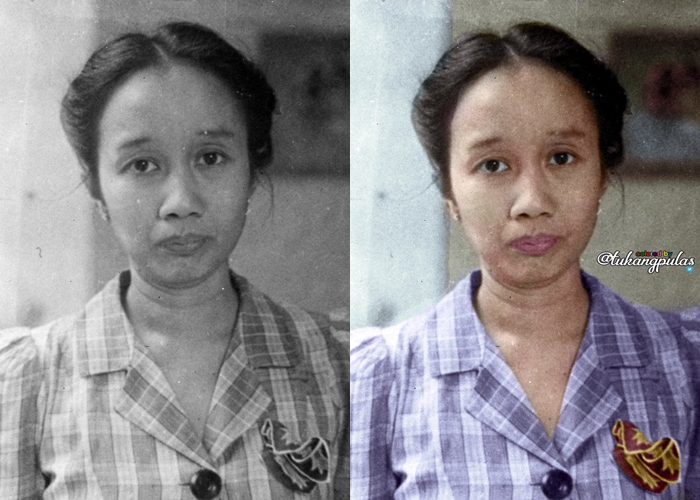 8 Foto jadul publik figur cewek diwarnai ulang, ada Mak Nyak saat muda