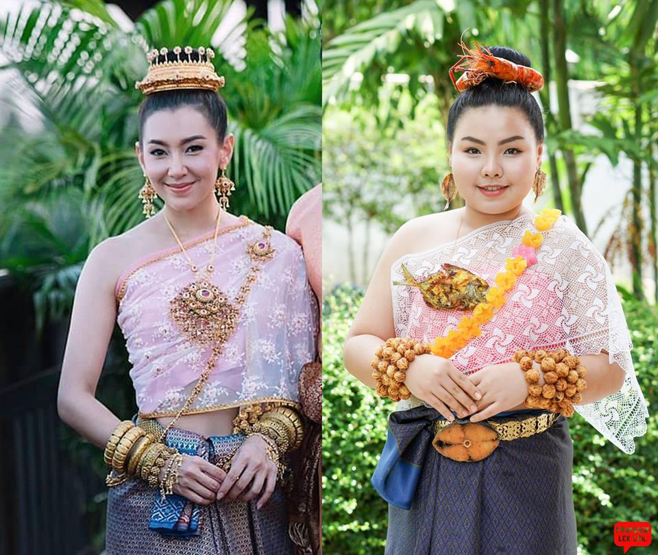 Cewek Thailand parodikan gaun orang terkenal, 12 foto ini buktinya