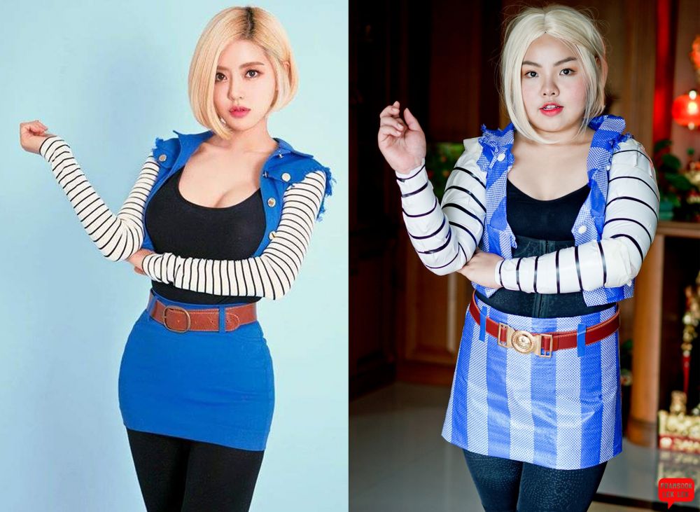 Cewek Thailand parodikan gaun orang terkenal, 12 foto ini buktinya