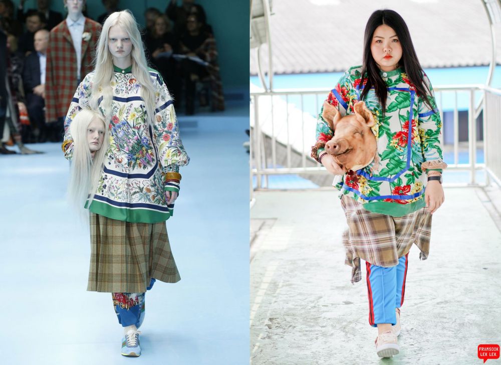 Cewek Thailand parodikan gaun orang terkenal, 12 foto ini buktinya