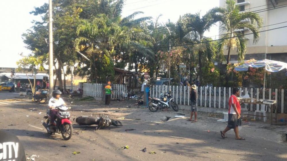 Teror bom di Surabaya, ini 7 foto kondisi terkini usai ledakan