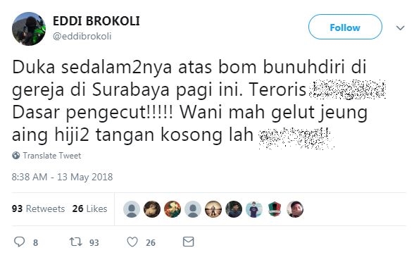 Ungkapan duka mendalam 6 publik figur respons teror bom di Surabaya