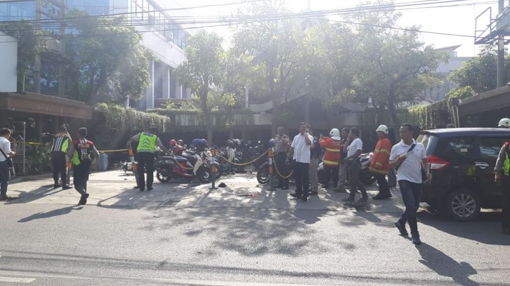 Penampakan kondisi 3 gereja di Surabaya yang menjadi lokasi teror bom